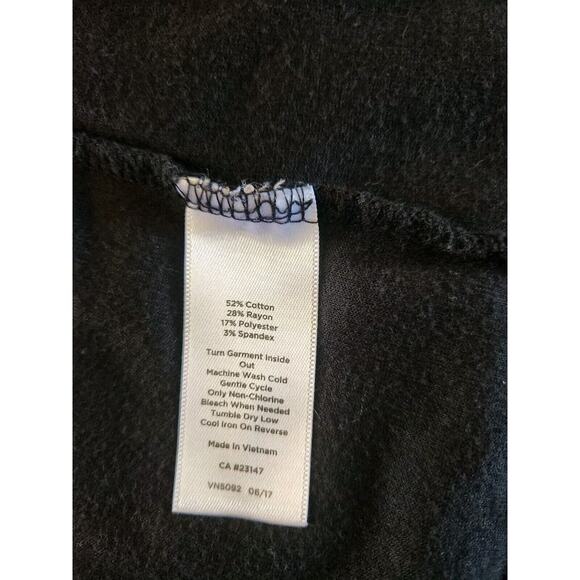 Talbots Small Black Velour Jacket Full Zip Pockets Size Large - Picture 9 of 9